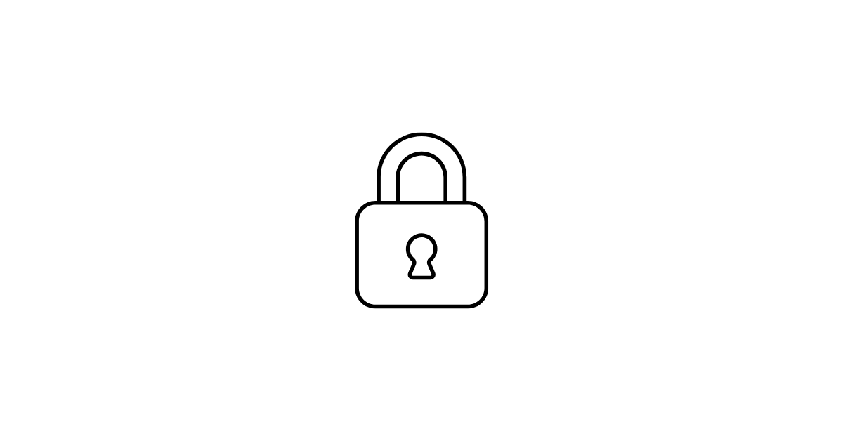 Graphic of a padlock in locked position.