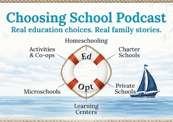 Ocean background with sailboat with EdOpt life preserver in the center.